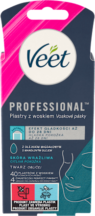 voskové pásky na obličej Veet