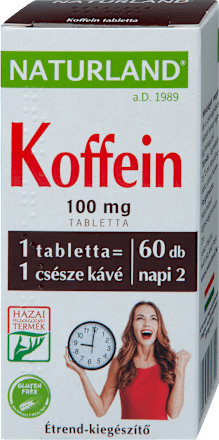 Koffein tabletta NATURLAND