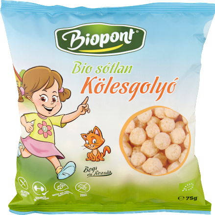 Bio extrudált natúr "BOGI" kölesgolyó Biopont