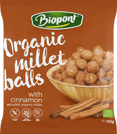 Bio extrudált fahéjas kölesgolyó  Biopont