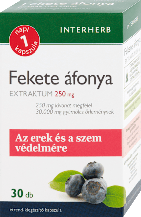 Fekete áfonya kivonat kapszula Interherb
