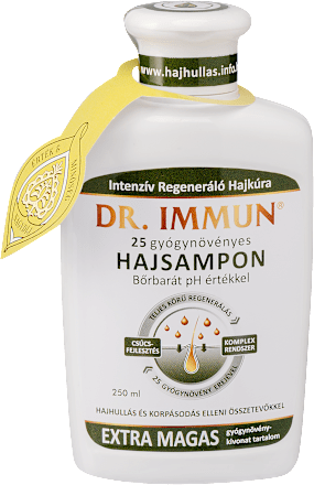 Gyógynövényes sampon, hajhullás és korpásodás ellen Dr. Immun