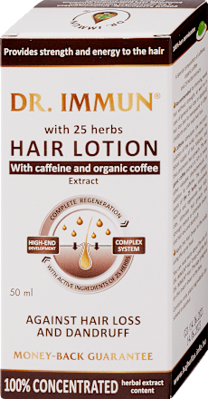 Koffeines hajcseppek, hajhullás és korpásodás ellen Dr. Immun