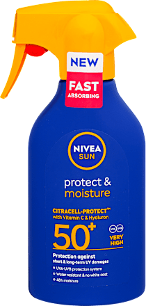 Hidratáló naptej FF50+, Protect & Moisture  NIVEA SUN