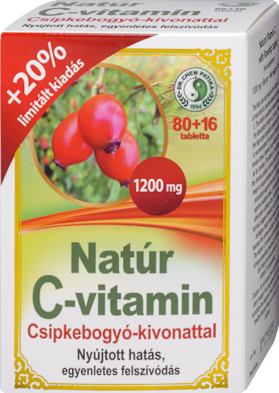 C-vitamin tabletta csipkebogyóval DR CHEN PATIKA