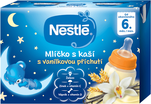 Mliečko s kašou s vanilkovou príchuťou Nestlé