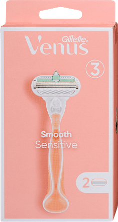 Női borotva Smooth Sensitive +2db betét Gillette Venus