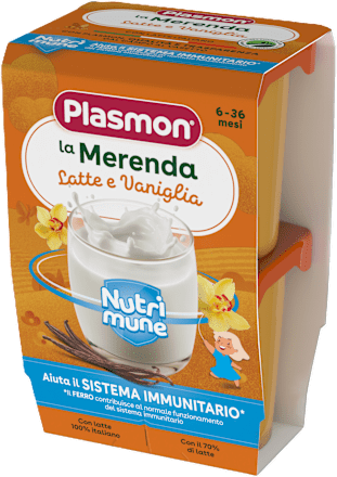 Merenda latte e vaniglia Plasmon