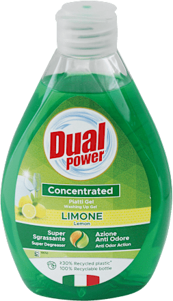 Piatti gel concentrato al limone Dual power