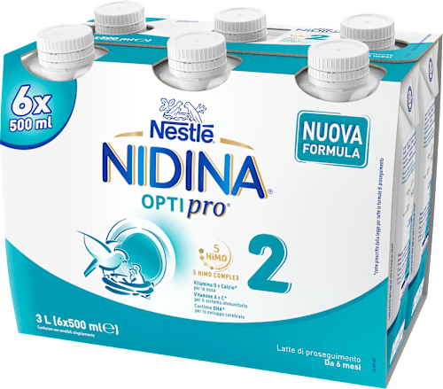 Latte di proseguimento liquido 2 Nestlé Nidina