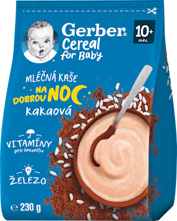 Mliečna kaša kakaová na dobrú noc Gerber Cereal
