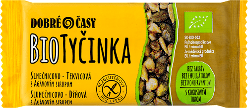 Bio Tyčinka slnečnicovo-tekvicová s agávovým sirupom Dobré časy