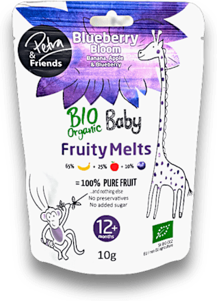 Sušená pochúťka Bio Baby Fruity Melts - Blueberry Bloom Petra & Friends