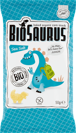 Bio sós kukorica snack, gluténmentes BioSaurus