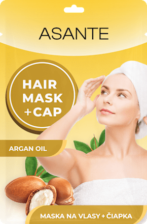 Maska na vlasy + čiapka Argan Oil ASANTE