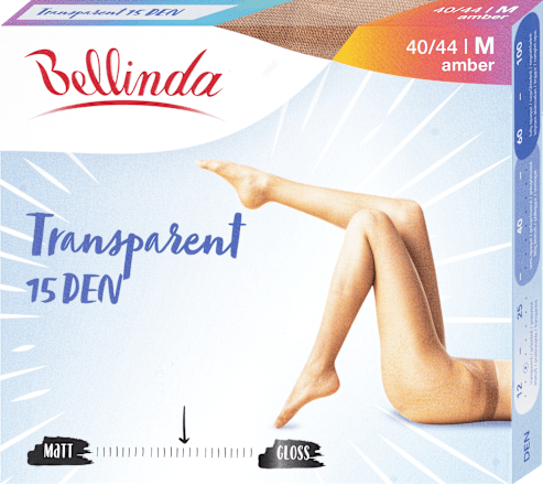 punčochové kalhoty Transparent, velikost M, amber Bellinda
