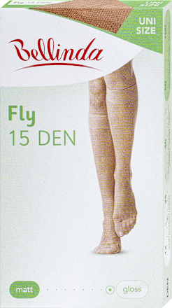 Térdfix, Fly, 15 DEN; amber, egy méret Bellinda