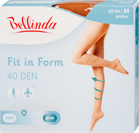 Harisnyanadrág Fit in Form 40 DEN, amber, M Bellinda