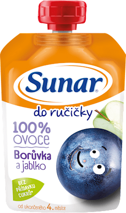 Do ručičky ovocná kapsička čučoriedka 4m+ Sunar