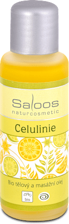masážní olej Celulinie Saloos