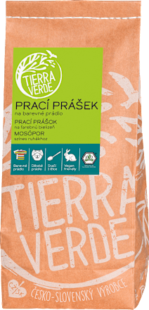 Prací prášok z mydlových orechov na farebnú bielizeň TIERRA VERDE