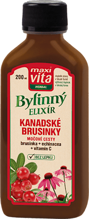Herbal Bylinný elixír Kanadské Brusinky Močové cesty maxi vita