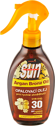 Sun Vital opalovací olej s arganovým olejem SPF30 VIVACO