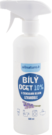 Biely ocot 10% v spreji s esenciálnym olejom levandule  Allnature