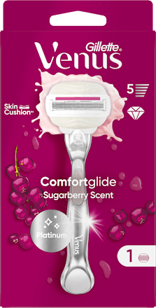 Dámsky holiaci strojček Comfortglide Sugarberry Scent + 1 náhradná holiaca hlavica Gillette Venus