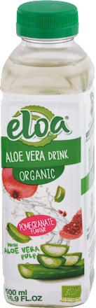 Bio Nealkoholický nesýtený nápoj Aloe vera s granátovým jablkom eloa