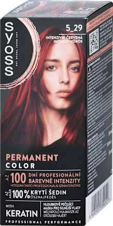 Farba na vlasy Permanent Cool Color - 5-29 intenzívna červená syoss