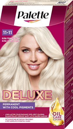 Farba na vlasy Oil-Care Color - 11-11 ultra titanový Palette DELUXE