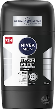 Pánsky tuhý antiperspirant Black & White Invisible Original 72h NIVEA MEN