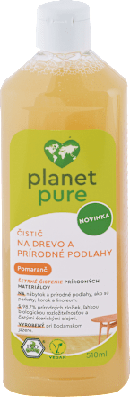 Čistič na drevo a prírodné podlahy Orange planet pure