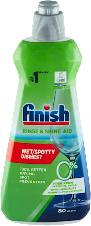 Leštidlo do umývačky riadu Rinse Aid 0 % Finish