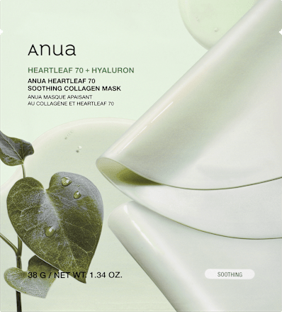 pleťová maska Heartleaf 70 Collagen + Hyaluron Anua