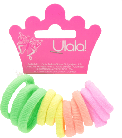 Mini elastike za lase, neon Ulala!