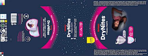 Pyjama Pants Mädchen 4-7 Jahre, Jumbopack HUGGIES DryNites