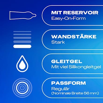 Kondome Hautnah, latexfrei, Breite 56mm Durex