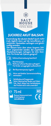Pflegecreme Juckreiz Akut Balsam Totes Meer Therapie  Salthouse