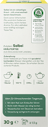 Kräutertee Salbei (20 Beutel) LEBENSBAUM