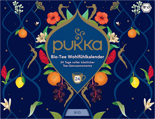 Adventskalender 2026 Bio-Tee Wohlfühlkalender (24 Beutel) pukka