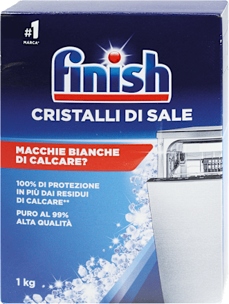 Cristalli di sale per lavastoviglie Finish