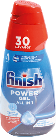 Power Gel All in 1 per lavastoviglie Finish