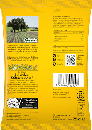 Bonbon, Original Kräuterzucker Ricola