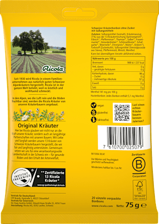 Bonbon, Original Kräuter Ricola