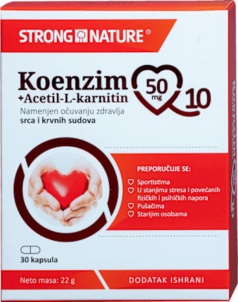 Koenzim Q10 + Acetil-L-karnitin  STRONG NATURE