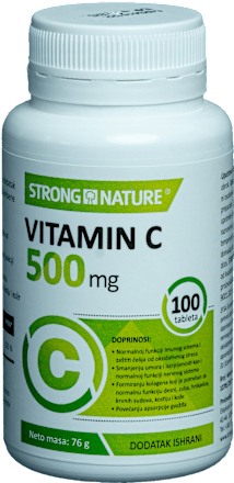 VITAMIN C 500mg tabete STRONG NATURE
