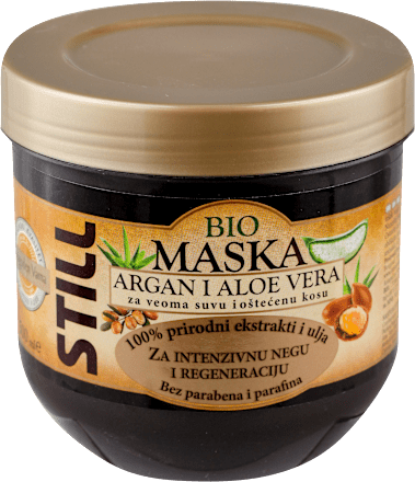 BIO maska za kosu - ARGAN I ALOE VERA  STILL
