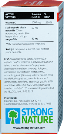 NATRIJUM - ASKORBAT Vitamin C sa bioflavonidima STRONG NATURE